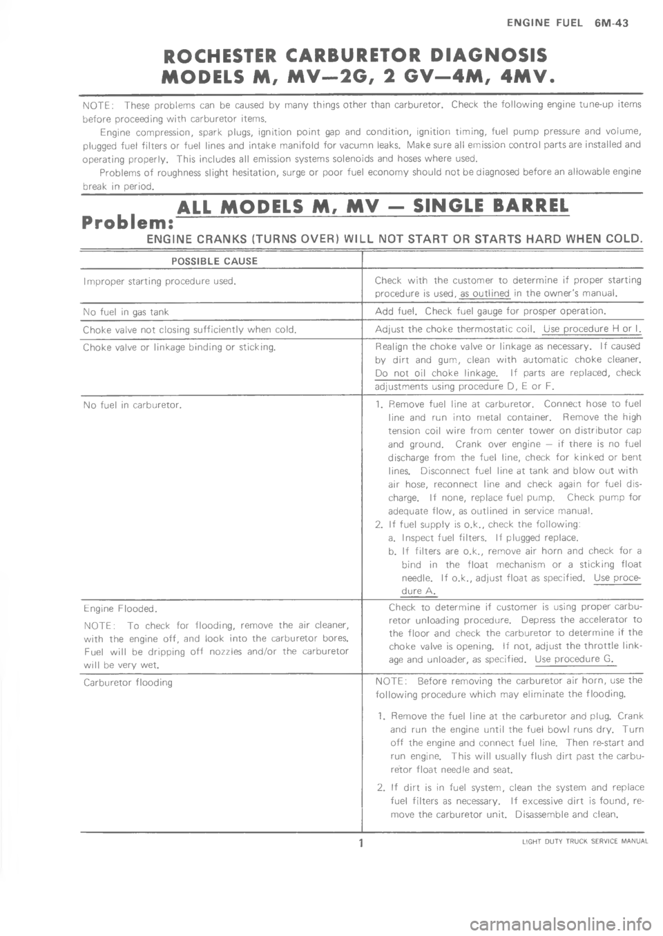 CHEVROLET LIGHT DUTY TRUCK 1973  Service Manual      =  A 	  

$

\)		








"

$

\(

,

$
	





!
F%




	

\)	
$
B
%
B


!

$
#

