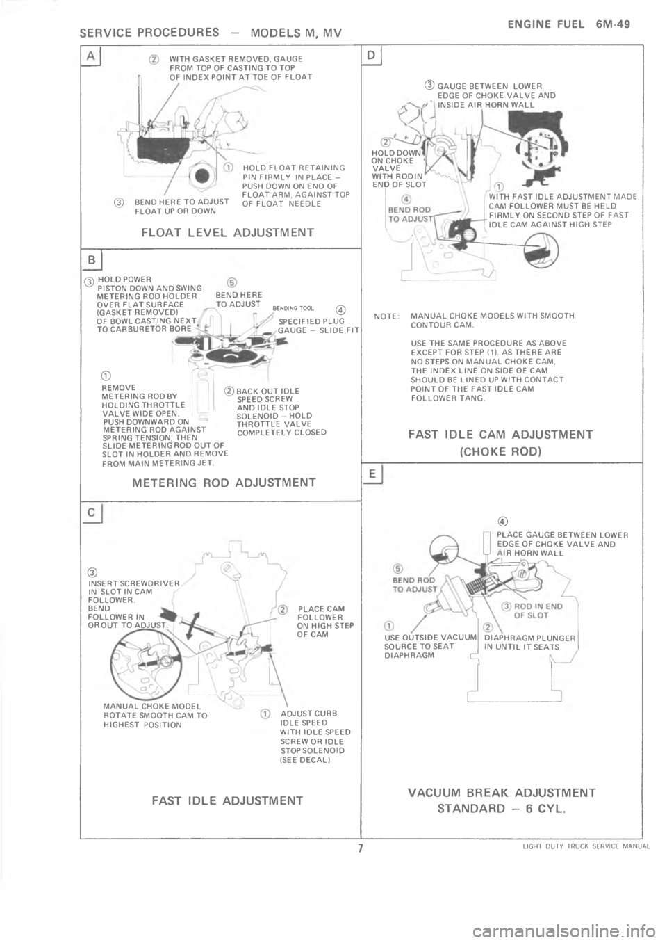 CHEVROLET LIGHT DUTY TRUCK 1973  Service Manual      9     =  A ?   	     8           9     



	














/


j


	





