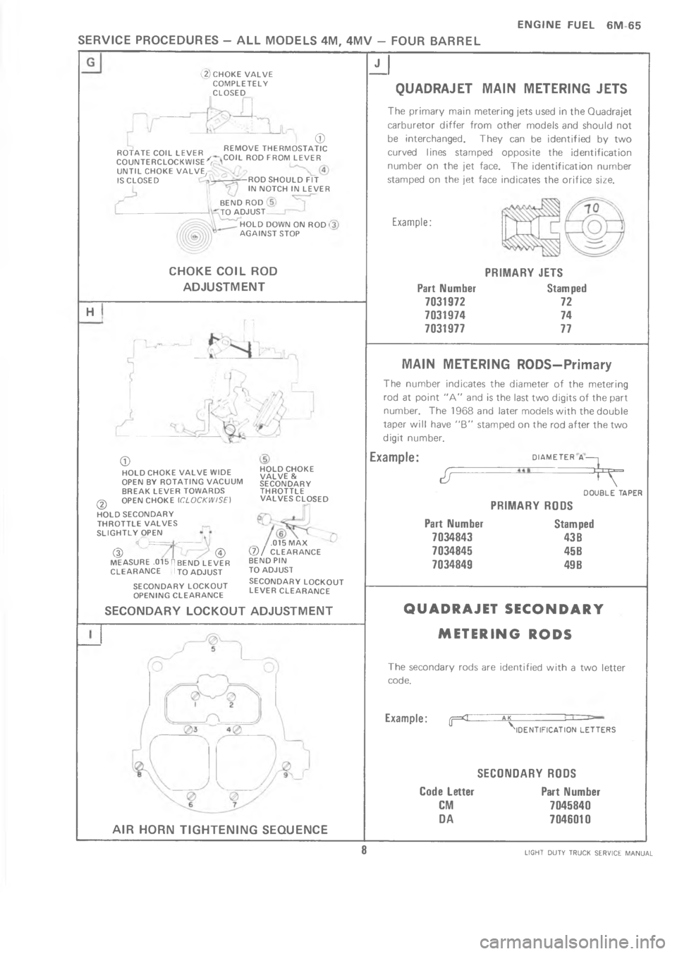 CHEVROLET LIGHT DUTY TRUCK 1973  Service Manual                                A  9 A                   =   => 4    	  8       





]






	



