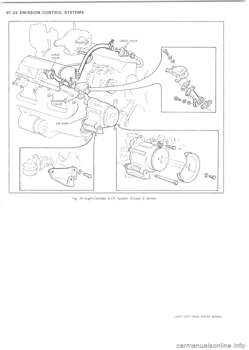 CHEVROLET LIGHT DUTY TRUCK 1973  Service Manual =   4 A                  6              