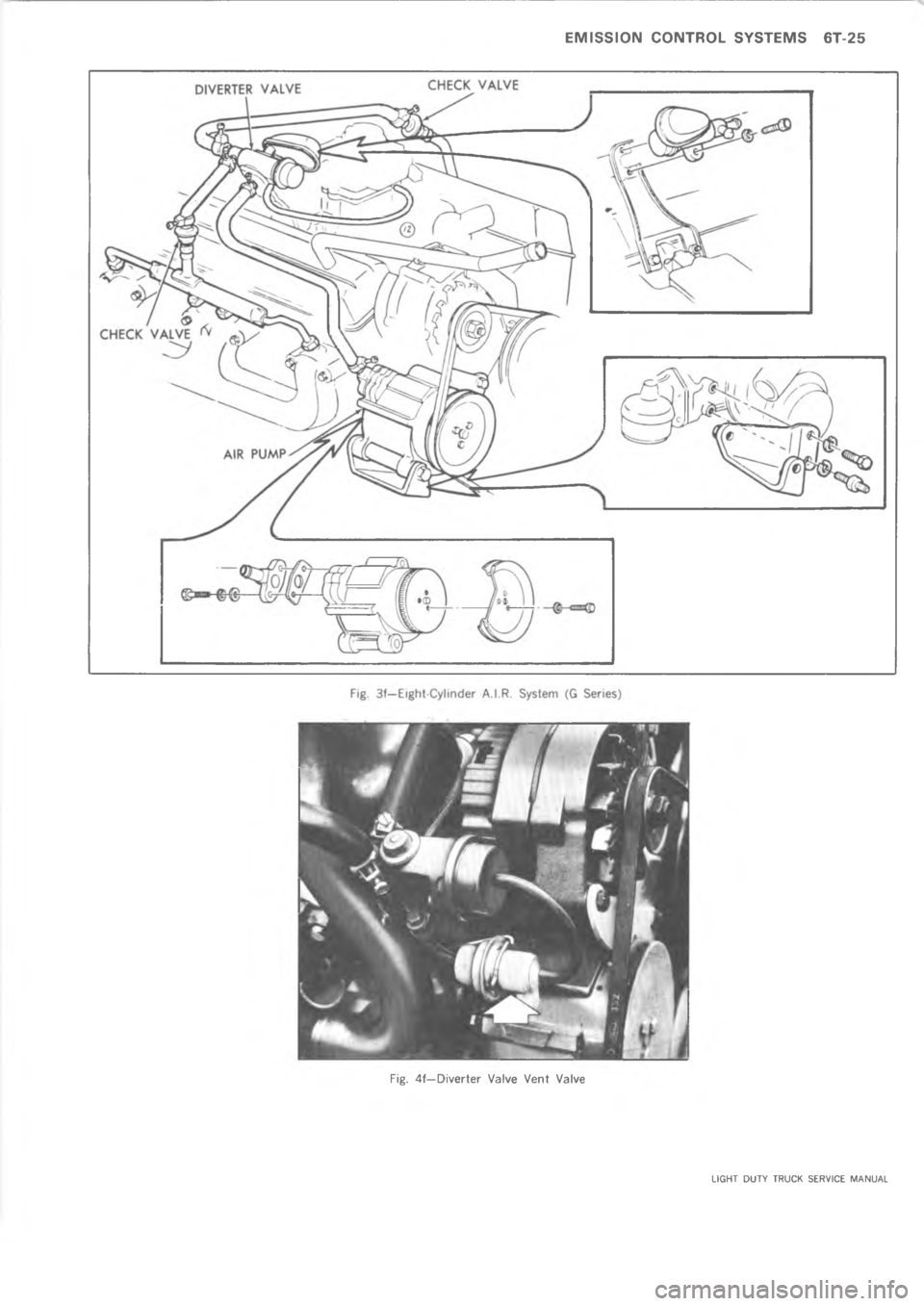 CHEVROLET LIGHT DUTY TRUCK 1973  Service Manual                 6       =  4 >3>2 /851  1    1          