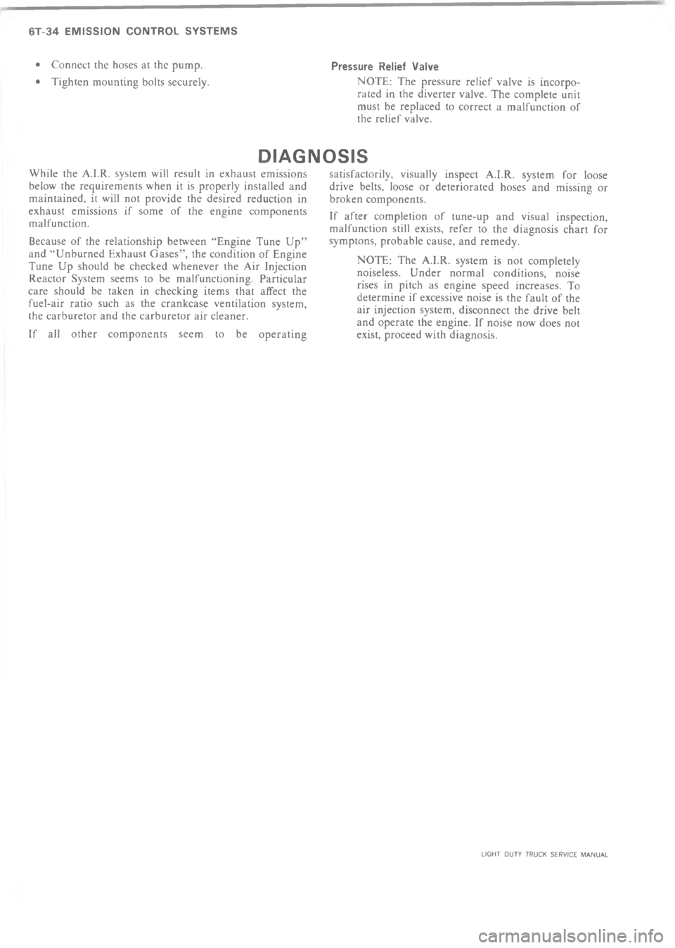 CHEVROLET LIGHT DUTY TRUCK 1973  Service Manual =    A                  6     D 0  * *!!  *  
D " % *  % ! !
+




;




B

"
,



	!


	

!
+




