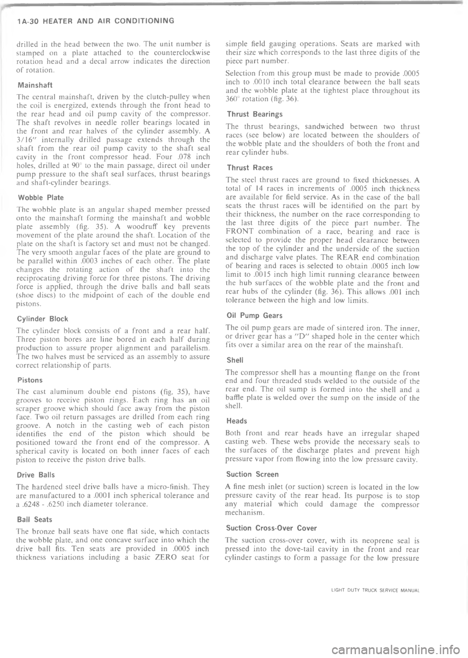CHEVROLET LIGHT DUTY TRUCK 1973 Workshop Manual  	             * * . * . " *        !
!     *  * #. !
    * 