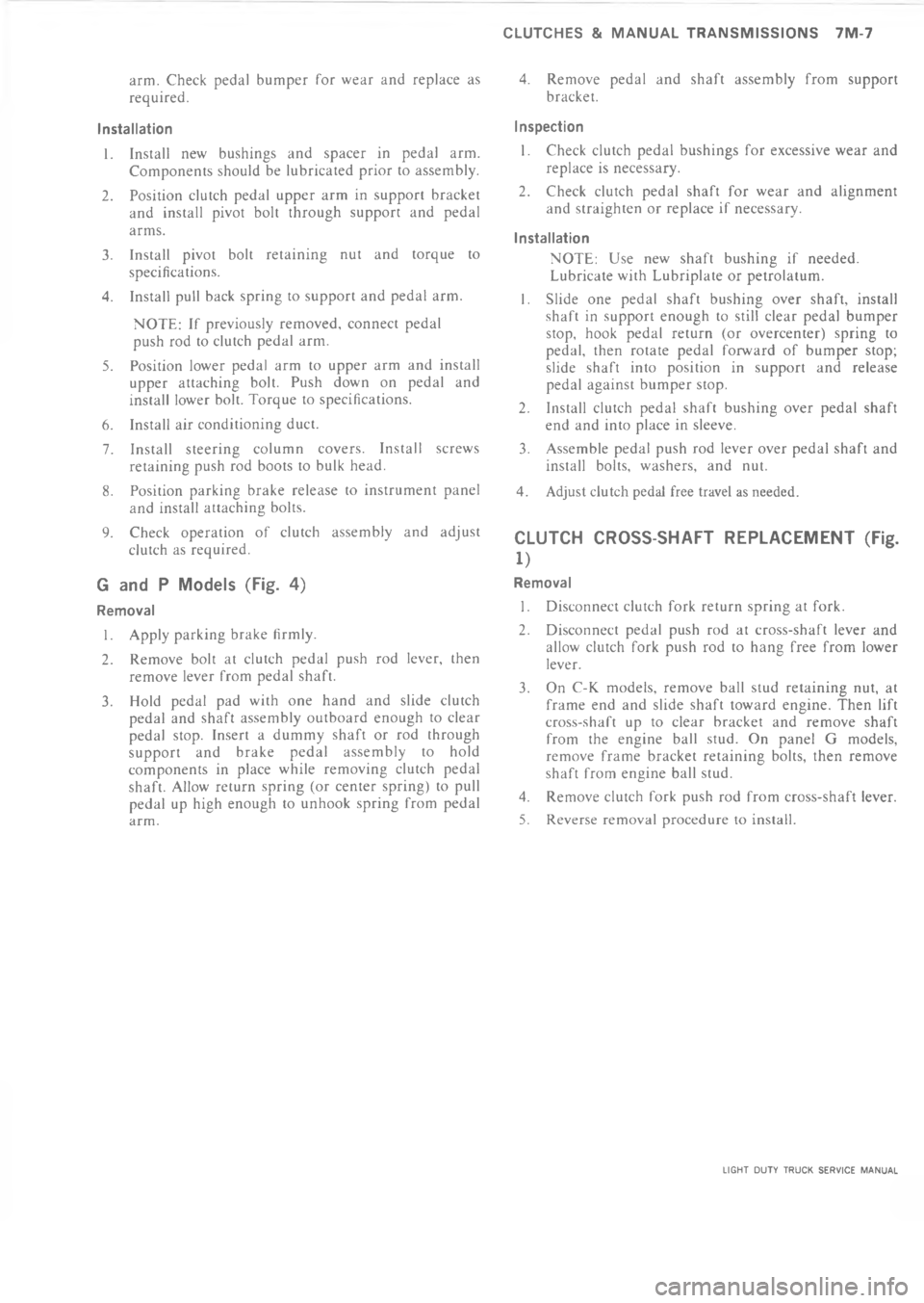 CHEVROLET LIGHT DUTY TRUCK 1973  Service Manual 	 M                    C  C 0*#    .   !
F


0


!
\(
!
/
+
!
1

!
9
3

:

2






\(


!
