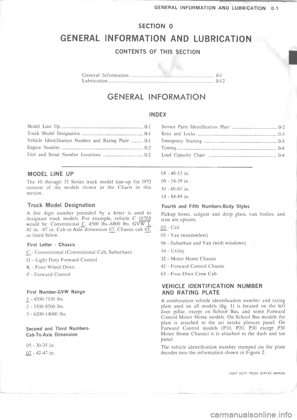 CHEVROLET LIGHT DUTY TRUCK 1973  Service Manual               











"

\)

-

-
"/


/

"

!
 
4

.
/
