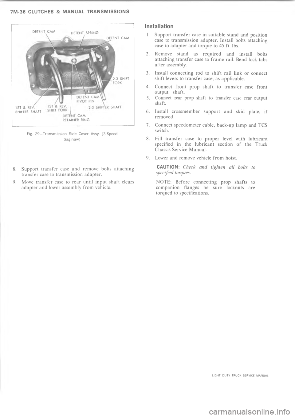 CHEVROLET LIGHT DUTY TRUCK 1973  Service Manual C    =  	 M                  ,)-)$- ("$VVVVVV   
()-"$)( ("$ ,)-)$-   
 92  *"-
.(I
*- ,)-)$-   
- \
*"-)( *-


:

2





