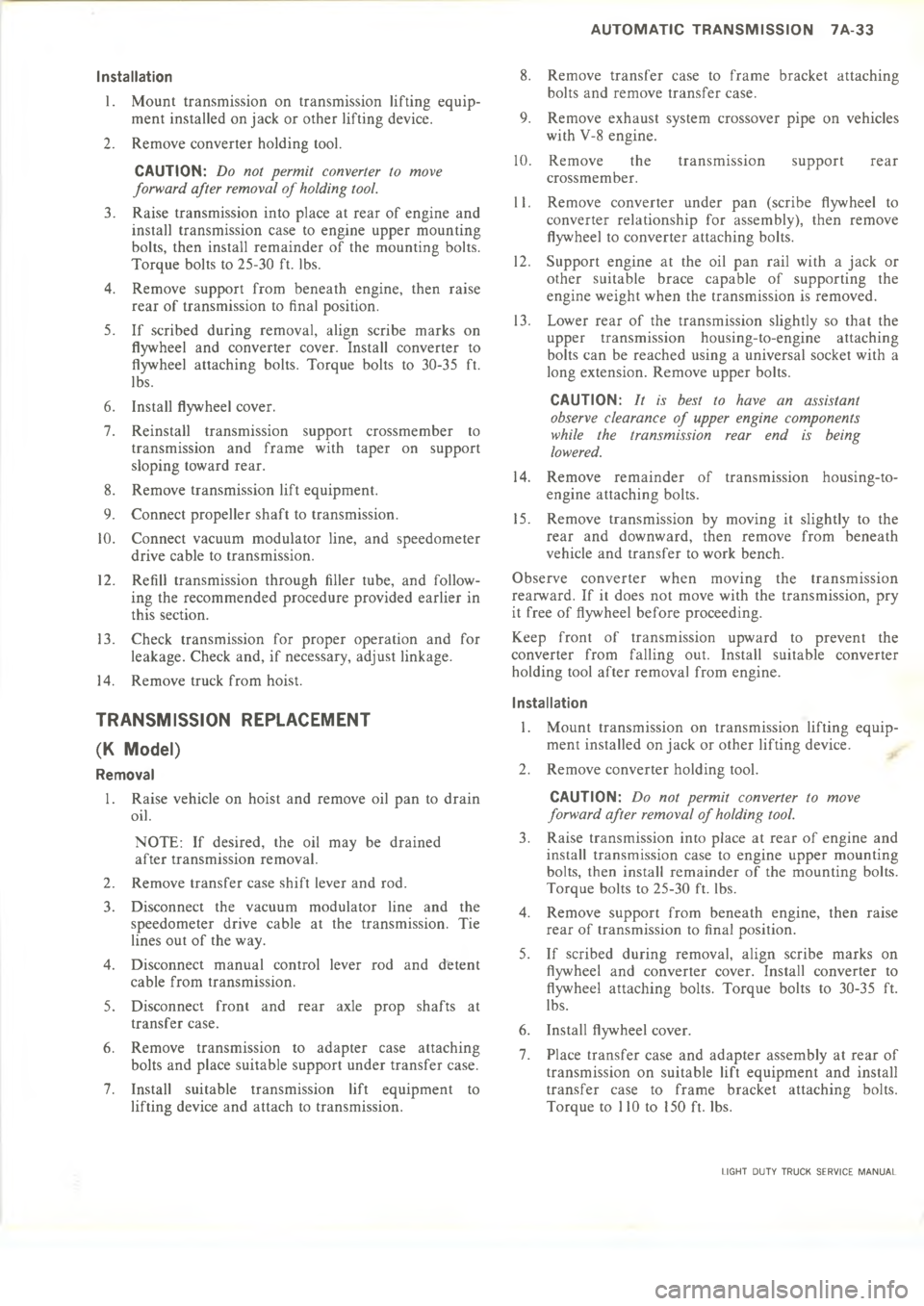 CHEVROLET LIGHT DUTY TRUCK 1973  Service Manual                    C*,+&&+,(#*





\(


"
/

1



9
3

!
:
2









8



+


\(
!

/

1

9

3
:

2
.







