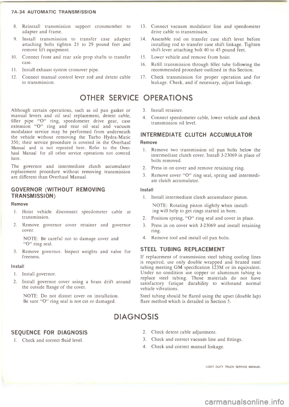 CHEVROLET LIGHT DUTY TRUCK 1973  Service Manual C  A               : , ! ! !! ! !!   
      
2 	 !   ! !!      !   !       