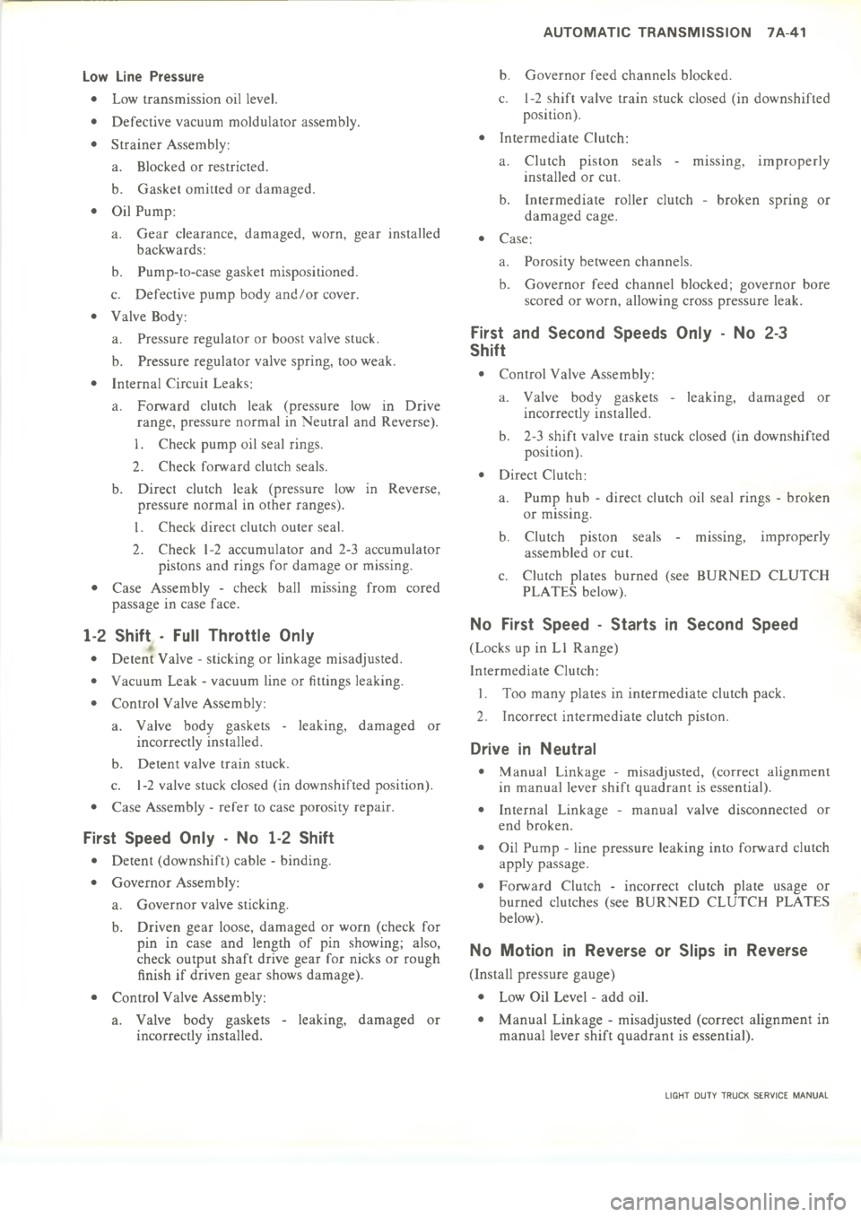 CHEVROLET LIGHT DUTY TRUCK 1973  Service Manual                    CA#5 (*% % %
D
D
D


D




D


D









D


D
D
D




D

D
D





D




D




D

