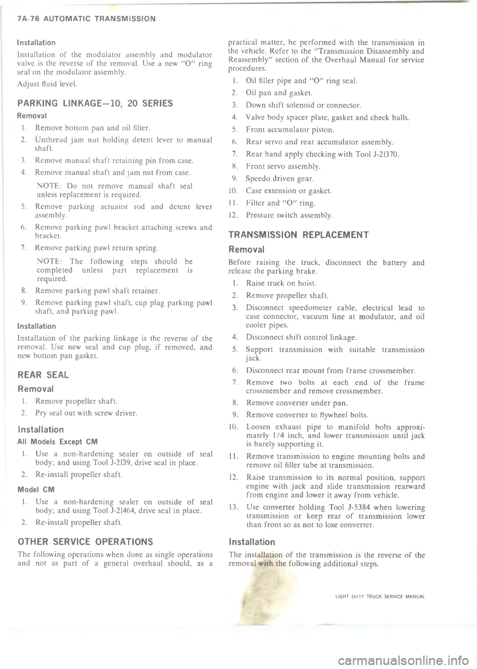 CHEVROLET LIGHT DUTY TRUCK 1973  Service Manual C C=                *,+&&+,(#*
	

!
4




!
\(
/
+

1

9

3
+


:
2
!

	
















"


,


C

C
\(
$
/
\)
1
5
9
,
3
,
:5
2