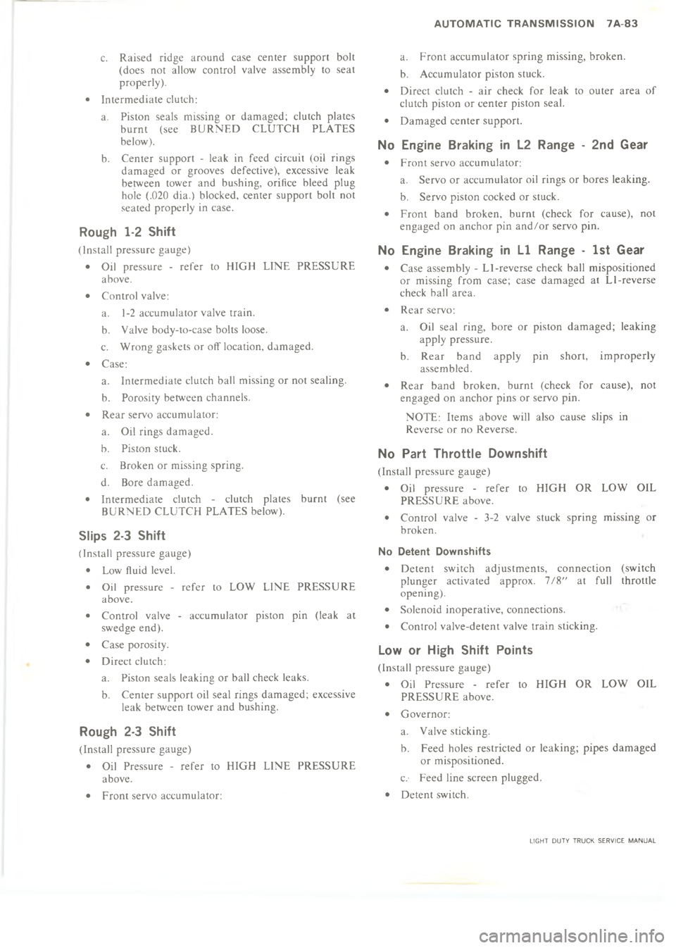 CHEVROLET LIGHT DUTY TRUCK 1973  Service Manual                    C@ , ! %      !  ! 
>!  .   !!   !
?
D 	    