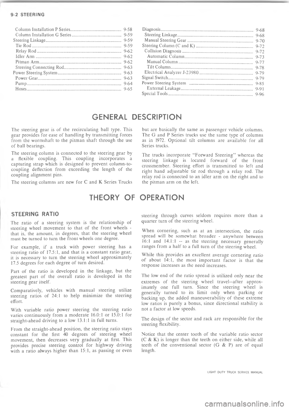 CHEVROLET LIGHT DUTY TRUCK 1973  Service Manual ?4 0 	! !21:
0 	! !
212
%#%