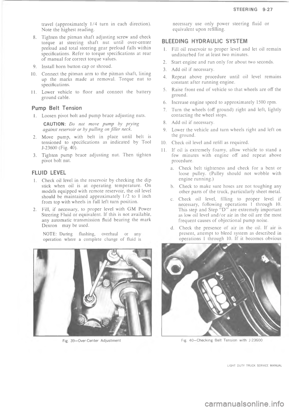 CHEVROLET LIGHT DUTY TRUCK 1973  Service Manual  ?4C >6   L/     * ?
+   * *%*!  %
: " % * *     !*    = ! %  !.  *#
 F   !