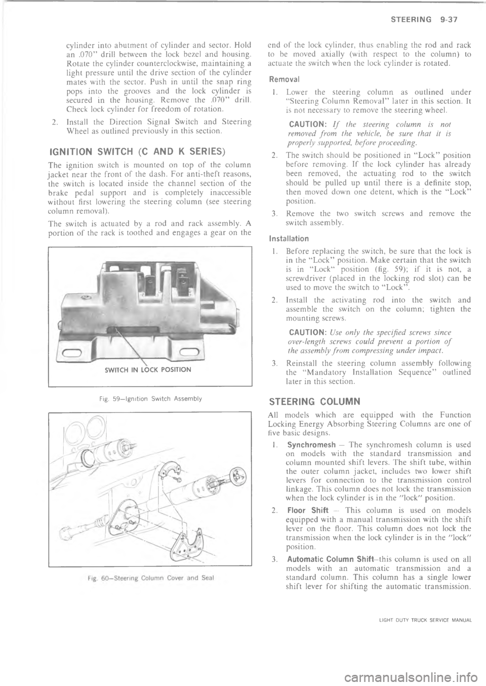 CHEVROLET LIGHT DUTY TRUCK 1973  Service Manual  ?C               ! A
 3_  . * # G     *!%
,   *  #. !7    