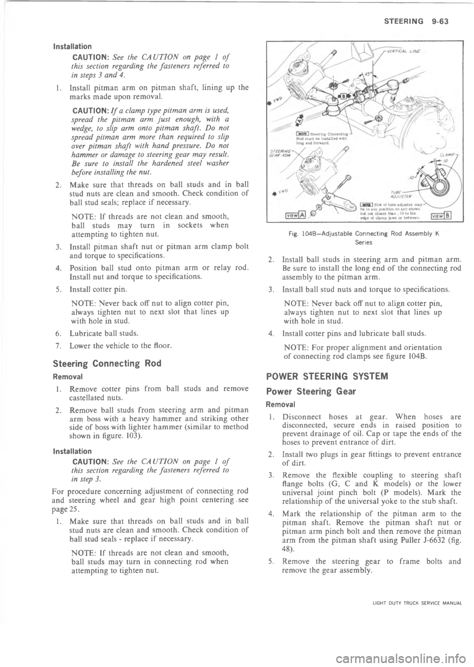 CHEVROLET LIGHT DUTY TRUCK 1973  Service Manual         ?  = *,+&&+,(#*
H






&



=


!

+


\(

/
	!
1
+
.
.
9
3

%




!
!*.
*,



5



!

+




B
!