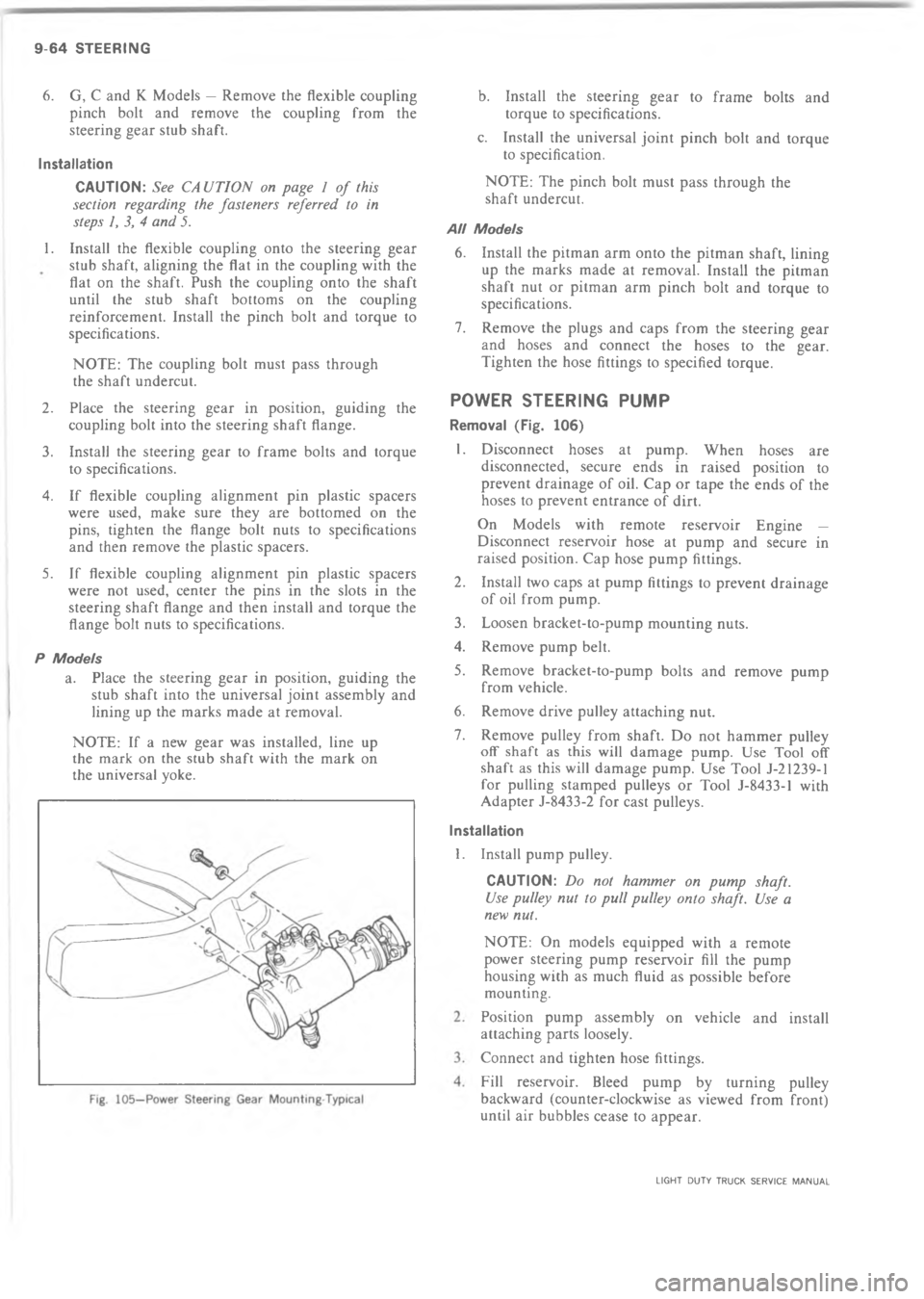 CHEVROLET LIGHT DUTY TRUCK 1973  Service Manual ?  = A        9 7 0  & ! J , * 6 %
*    * %  *
!% %! !*
*




!



!
+
