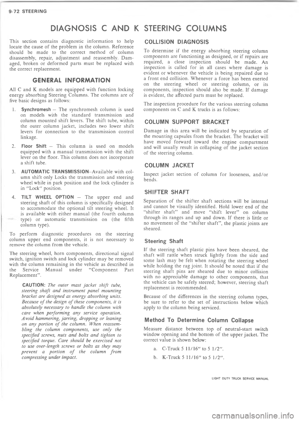 CHEVROLET LIGHT DUTY TRUCK 1973  Service Manual ?  C 4              
"*

!*
!
%
*

4


J


*


J



\(4

.

/
!




"


"
!
.

,



=






