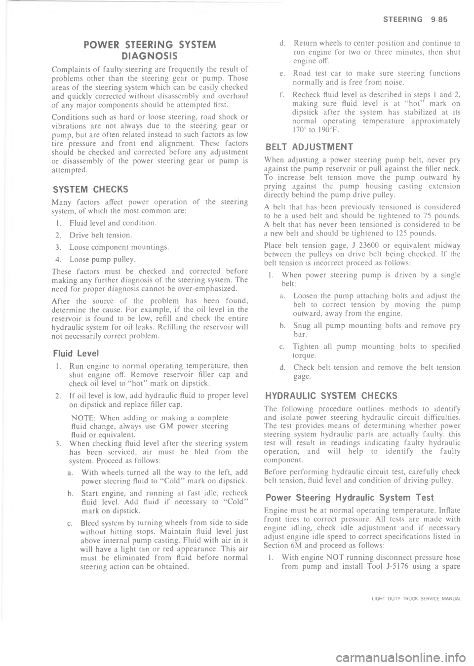 CHEVROLET LIGHT DUTY TRUCK 1973  Service Manual          ?  @ >  6

0




0



!*




!!


\(
/
"*!


4


*

3

!
*


+


\(
*
!

.




.

.

!






