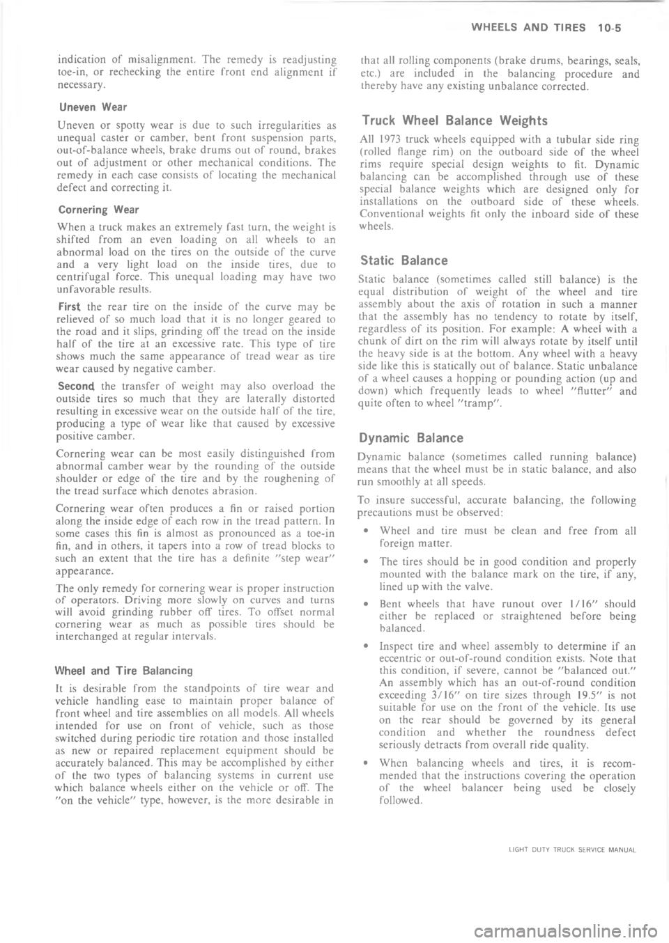CHEVROLET LIGHT DUTY TRUCK 1973  Service Manual 	      >        !%    " *    !  = ! % 
7   *#% *         %     
!!





