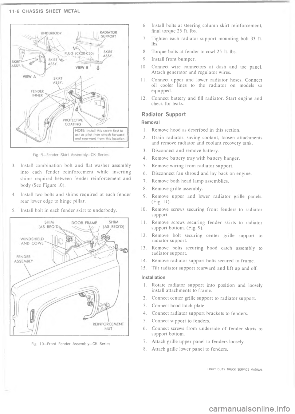 CHEVROLET LIGHT DUTY TRUCK 1973  Service Manual = 	 	 ( 	!          . !*  !! 
 *             . *  ! % 
!* ! F    .    