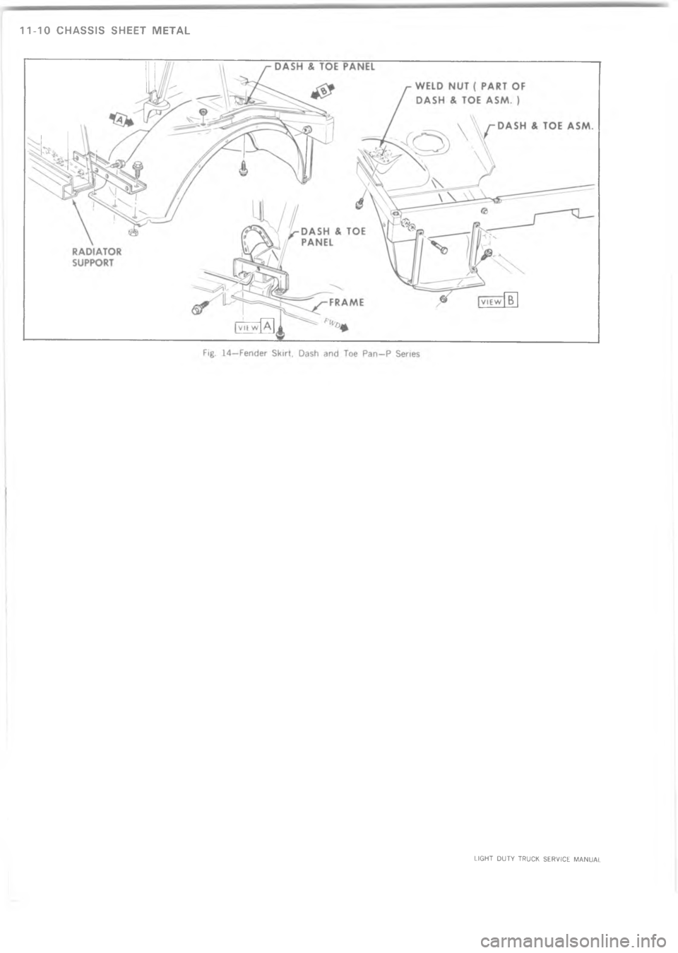 CHEVROLET LIGHT DUTY TRUCK 1973  Service Manual    	 	        