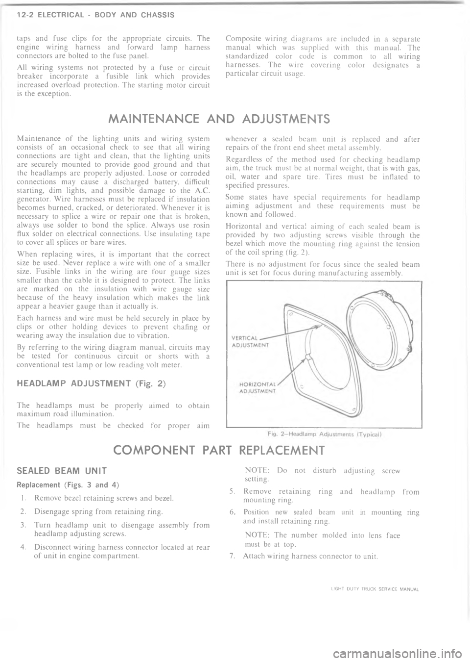 CHEVROLET LIGHT DUTY TRUCK 1973  Service Manual  44   6  	 !  ! !  *      ! "*
%   .  %  *!!  .    *!!
!    *