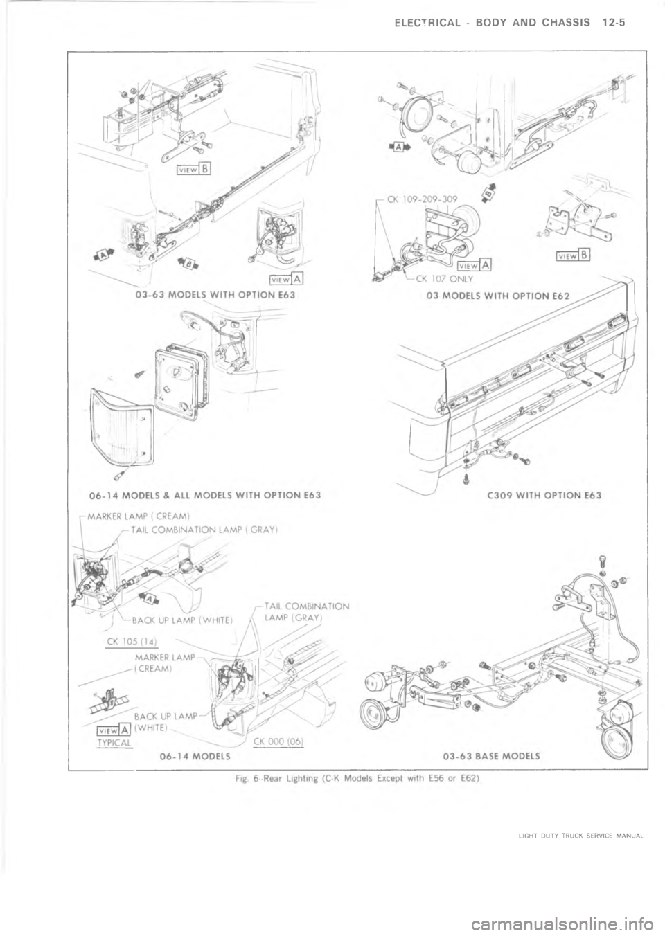 CHEVROLET LIGHT DUTY TRUCK 1973  Service Manual   6  	 4>       