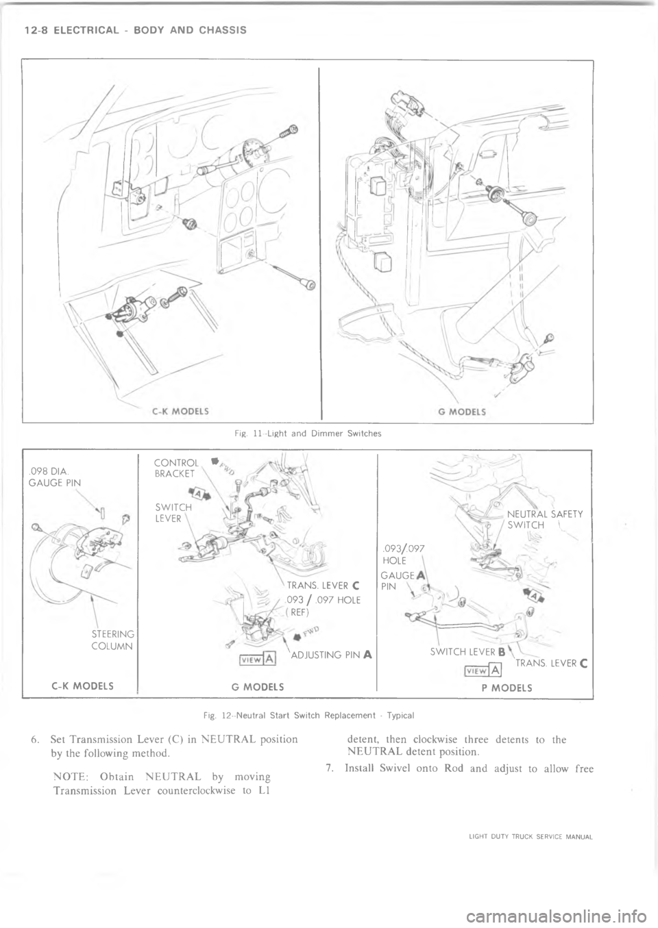 CHEVROLET LIGHT DUTY TRUCK 1973  Service Manual 4@   6  	 9+  	 ,&& B! 


-\)\)\(

-
6
\(

 
/\(

+

*

$

B
6


9

+
"
+3 