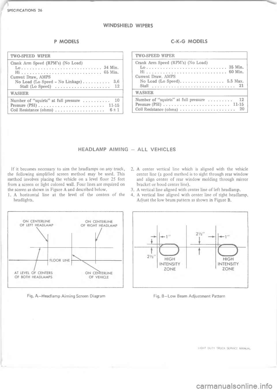CHEVROLET LIGHT DUTY TRUCK 1973  Service Manual  4 =	    ";C --$ ;	 -,
0# 4  >, O!? >+ ?
   (/ 
A 