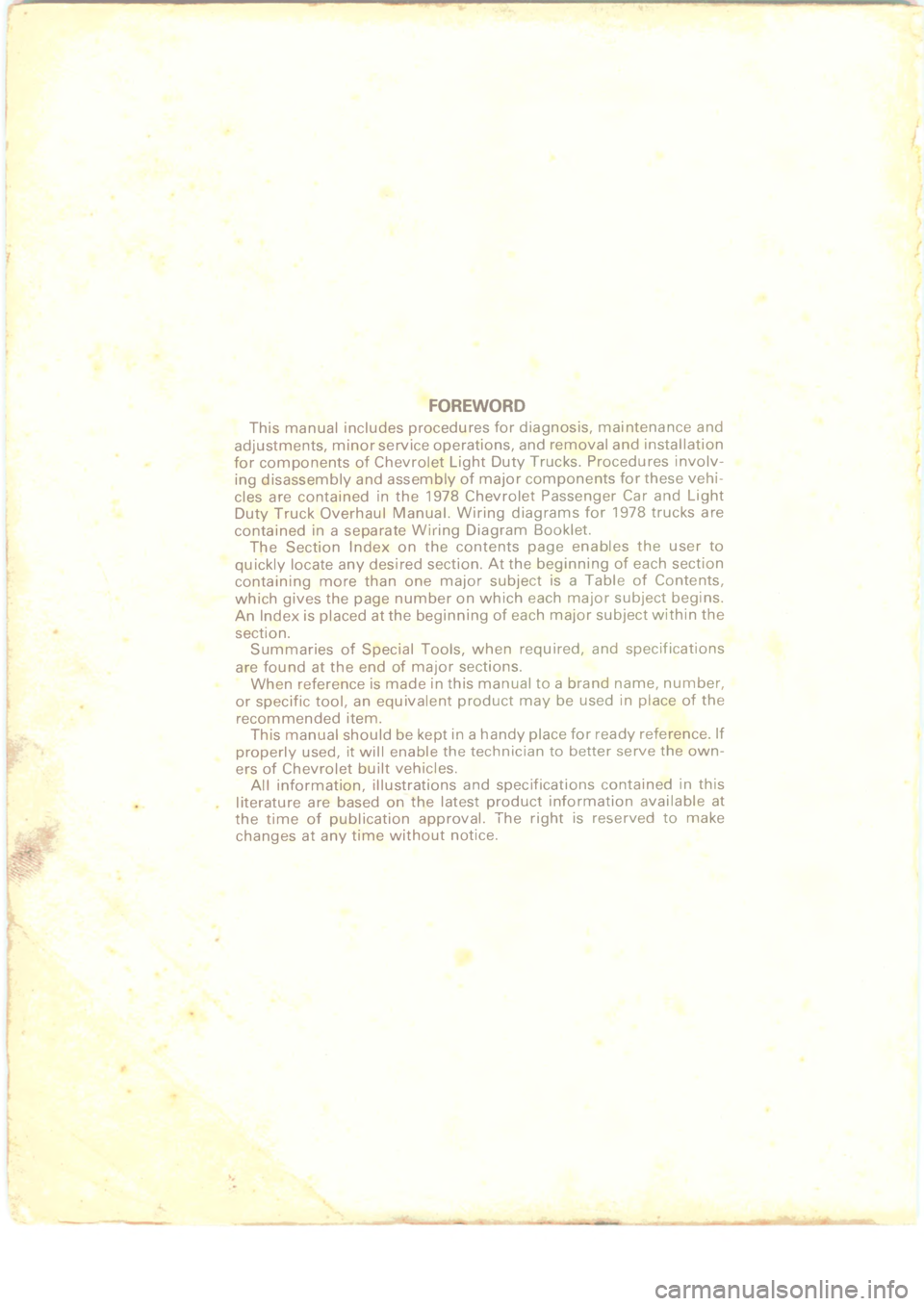CHEVROLET PASSENGER 1978  Overhaul Manual 








-

/
.

*

\(





.


 