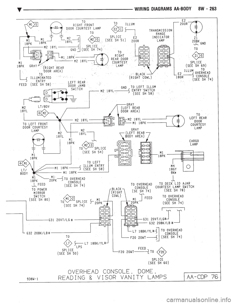 CHEVROLET PLYMOUTH ACCLAIM 1993  Service Manual 