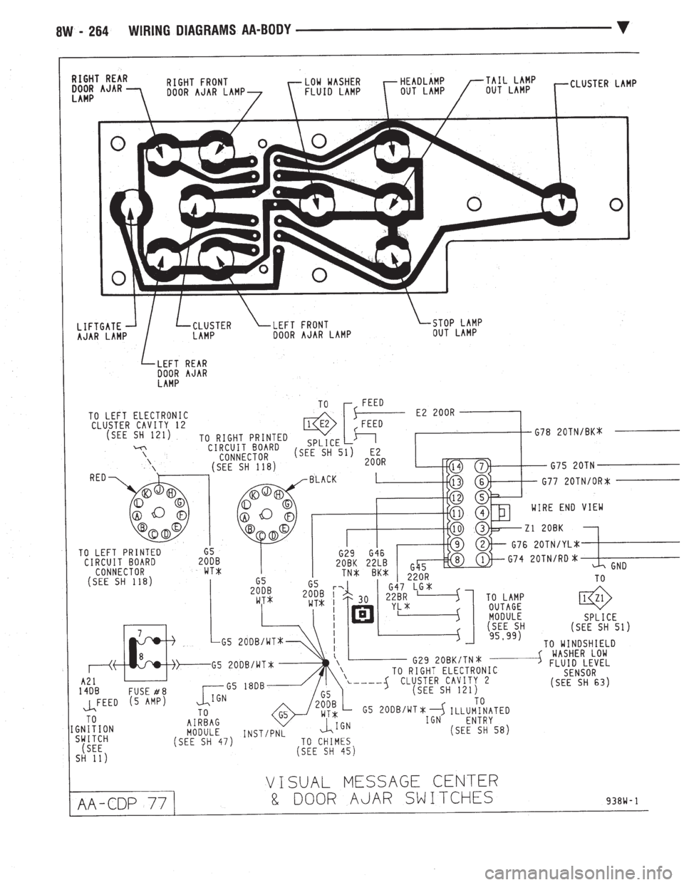 CHEVROLET PLYMOUTH ACCLAIM 1993  Service Manual 