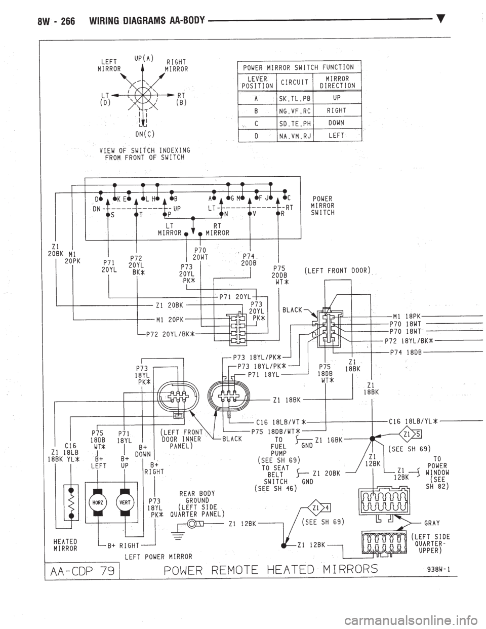 CHEVROLET PLYMOUTH ACCLAIM 1993  Service Manual 
