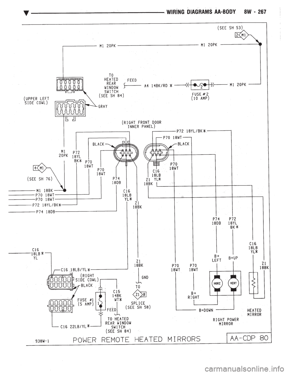 CHEVROLET PLYMOUTH ACCLAIM 1993  Service Manual 