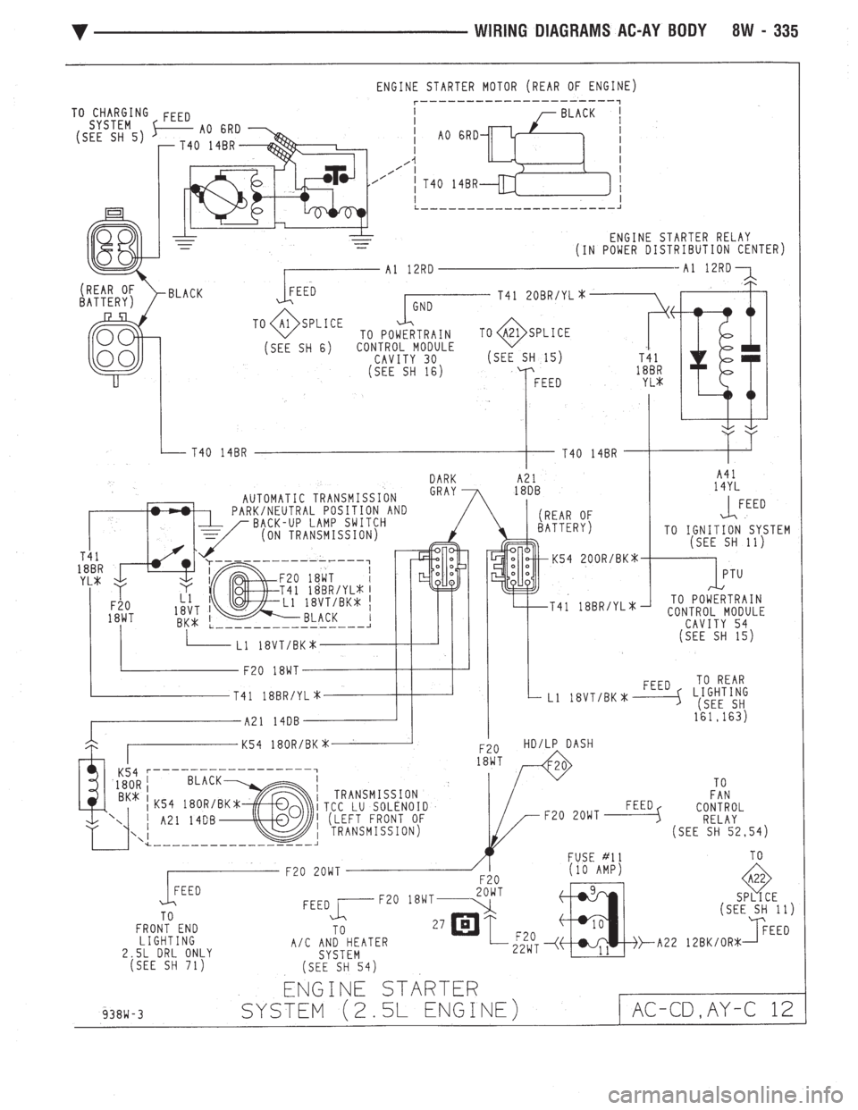 CHEVROLET PLYMOUTH ACCLAIM 1993 Service Manual CHEVROLET PLYMOUTH ACCLAIM 1993 Service Manual