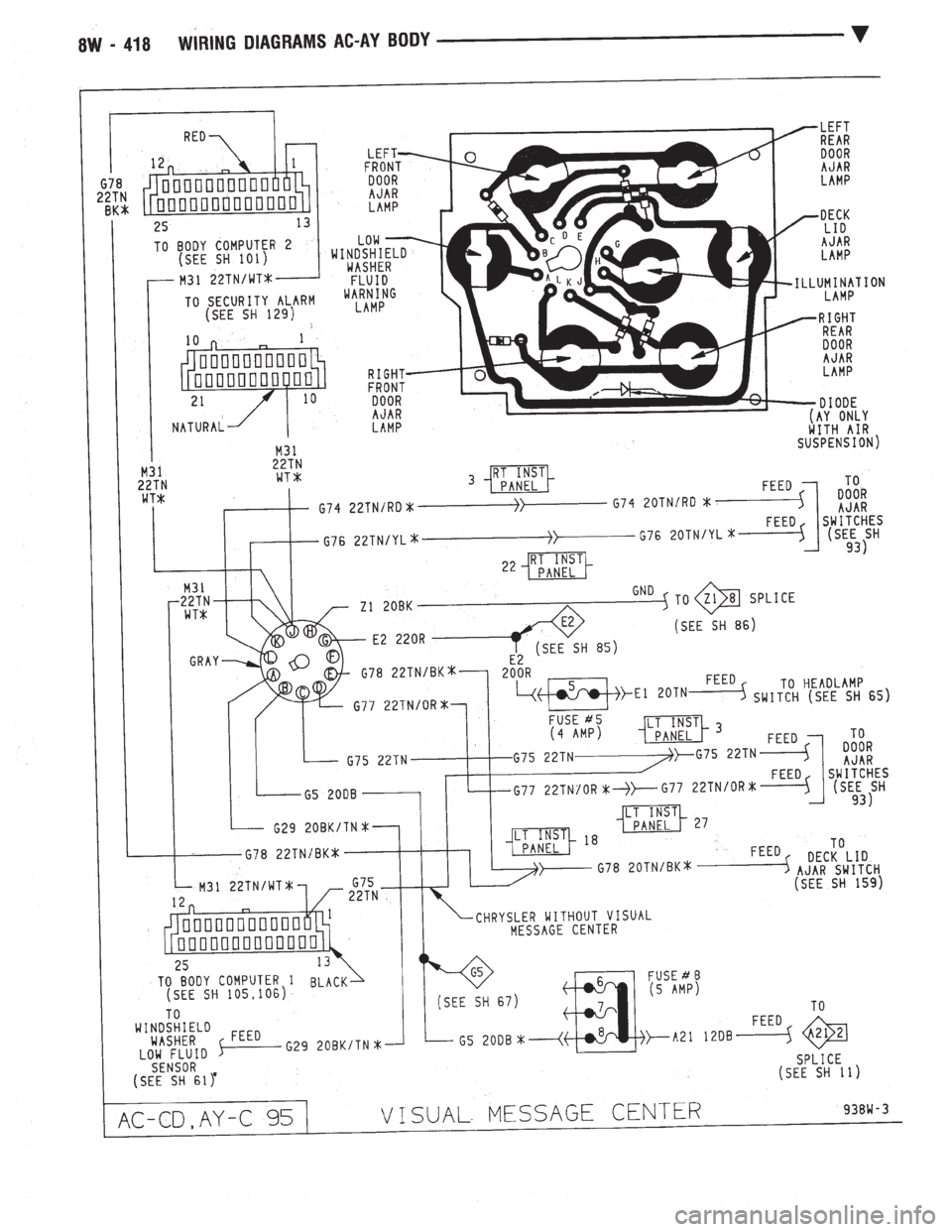 CHEVROLET PLYMOUTH ACCLAIM 1993 Service Manual CHEVROLET PLYMOUTH ACCLAIM 1993 Service Manual