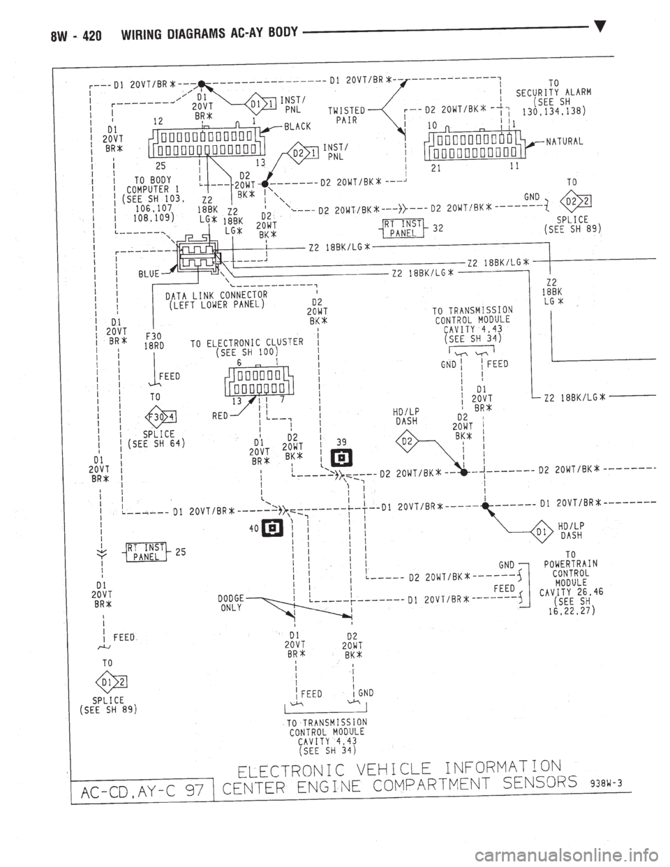 CHEVROLET PLYMOUTH ACCLAIM 1993 Service Manual CHEVROLET PLYMOUTH ACCLAIM 1993 Service Manual