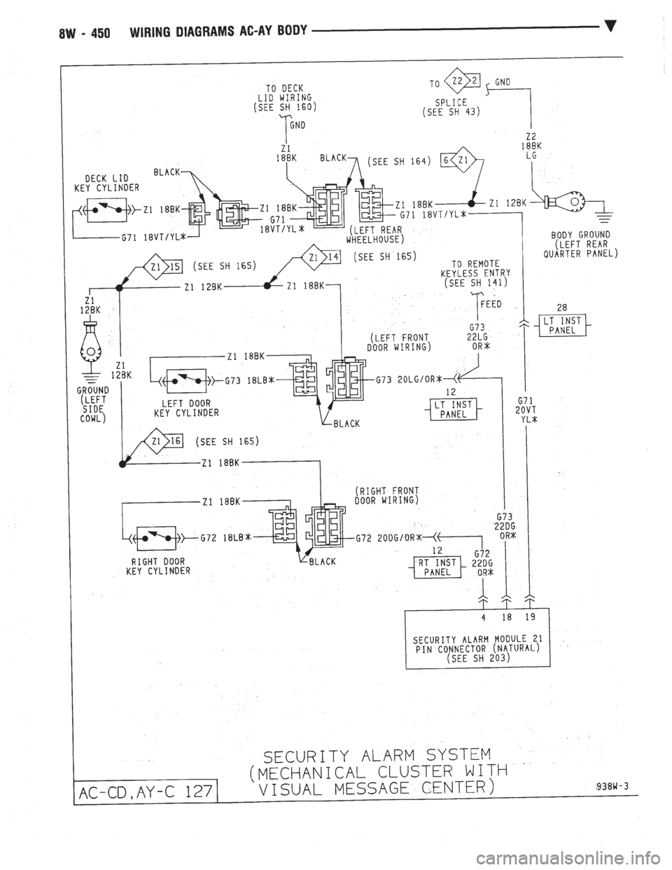 CHEVROLET PLYMOUTH ACCLAIM 1993 Service Manual CHEVROLET PLYMOUTH ACCLAIM 1993 Service Manual