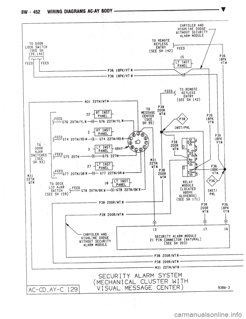 CHEVROLET PLYMOUTH ACCLAIM 1993 Service Manual CHEVROLET PLYMOUTH ACCLAIM 1993 Service Manual