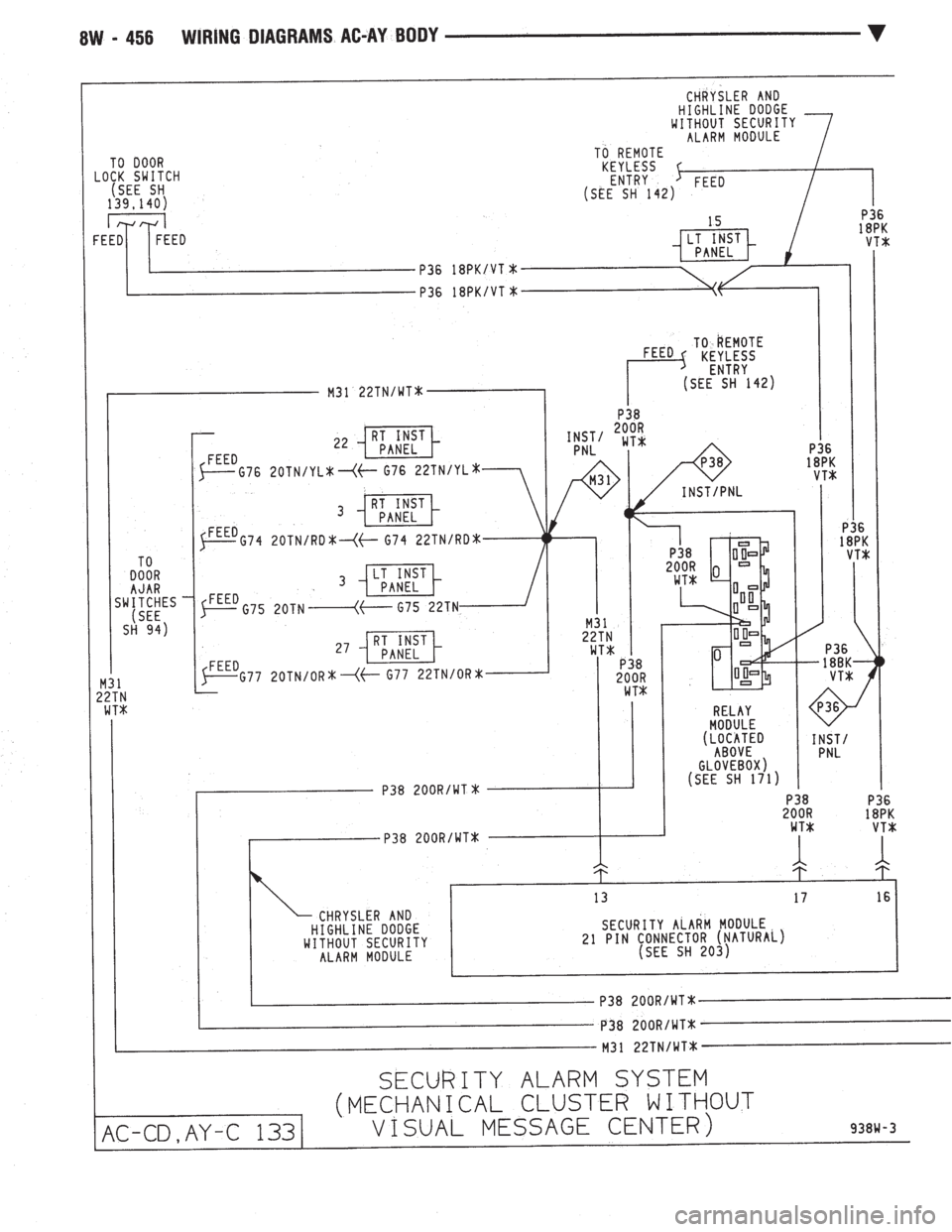 CHEVROLET PLYMOUTH ACCLAIM 1993 Service Manual CHEVROLET PLYMOUTH ACCLAIM 1993 Service Manual