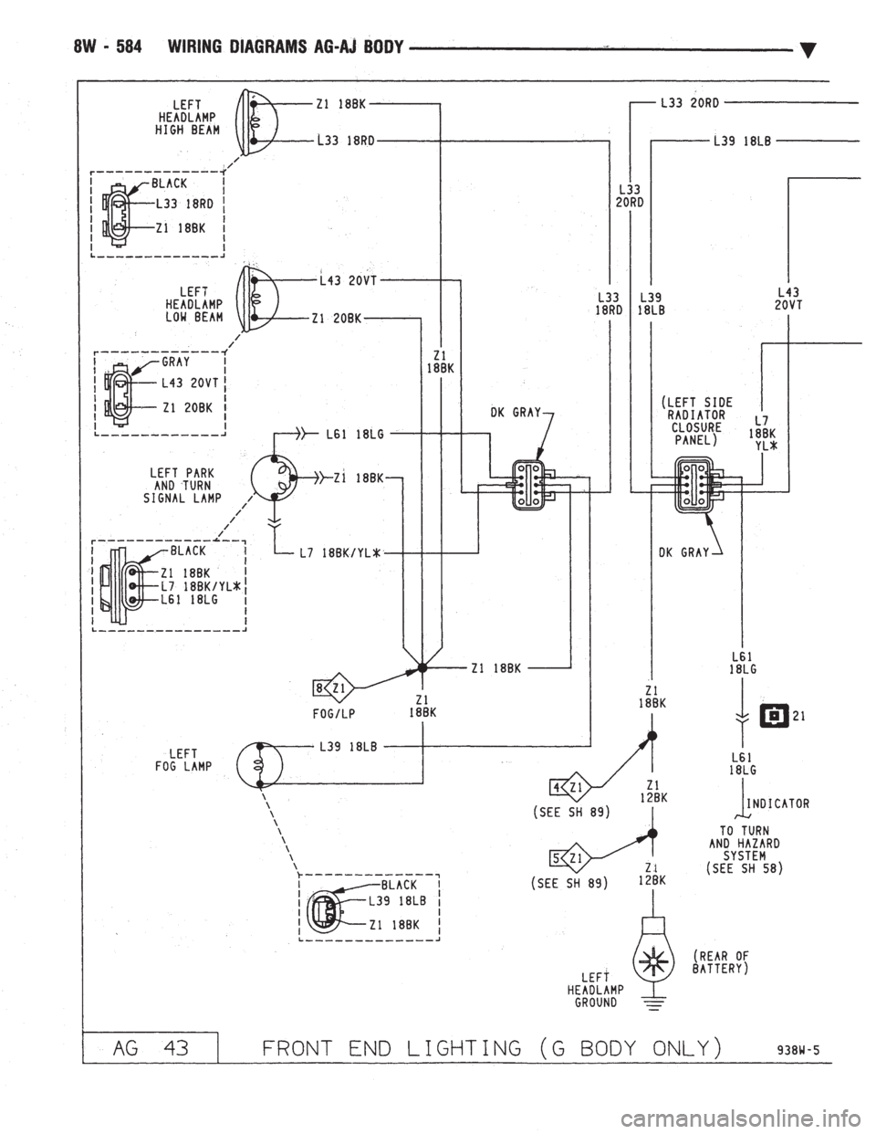 CHEVROLET PLYMOUTH ACCLAIM 1993 Service Manual CHEVROLET PLYMOUTH ACCLAIM 1993 Service Manual