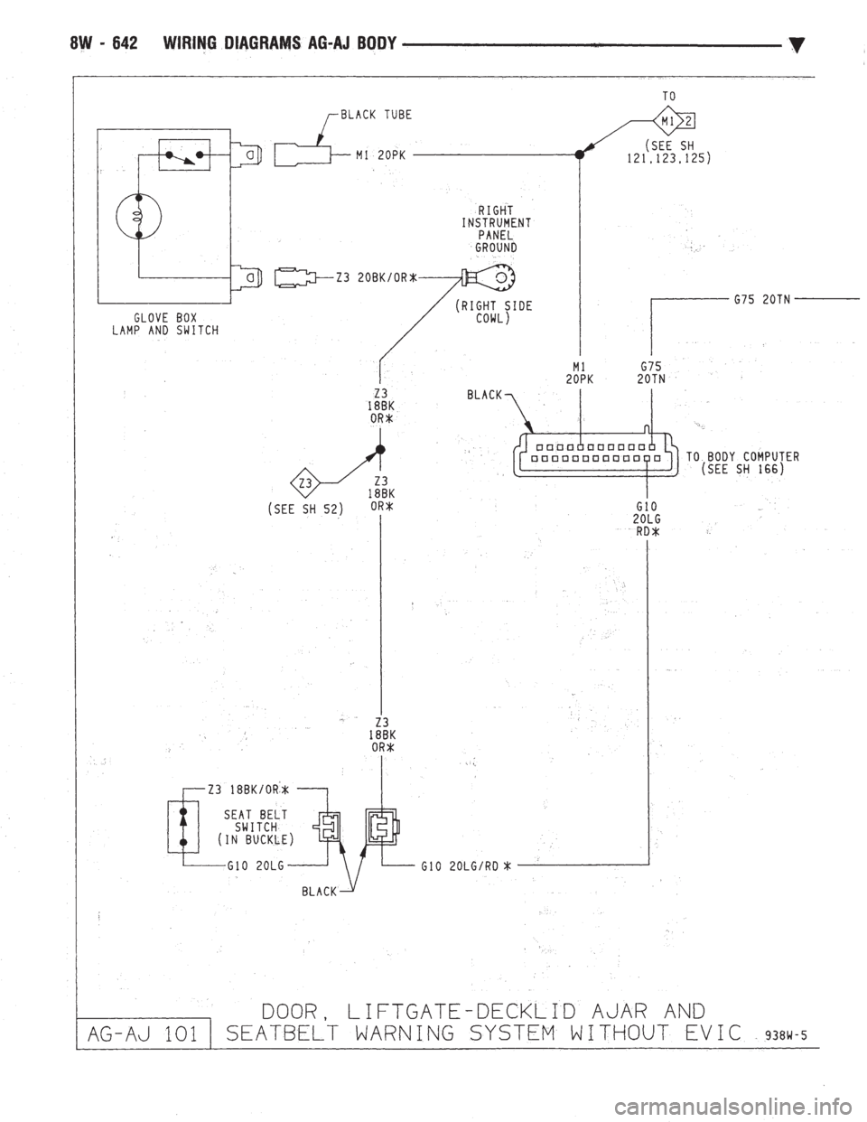 CHEVROLET PLYMOUTH ACCLAIM 1993  Service Manual 