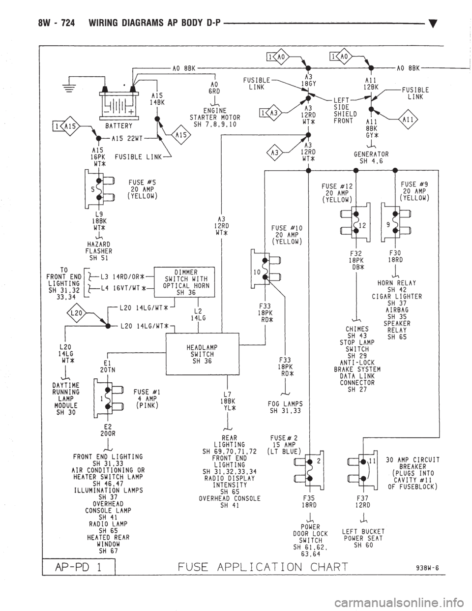CHEVROLET PLYMOUTH ACCLAIM 1993  Service Manual 
