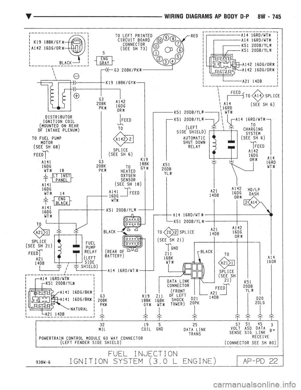 CHEVROLET PLYMOUTH ACCLAIM 1993  Service Manual 