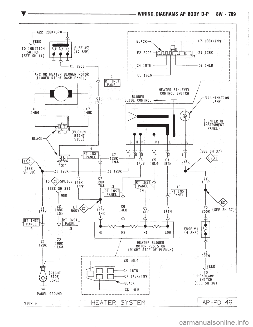 CHEVROLET PLYMOUTH ACCLAIM 1993 Service Manual CHEVROLET PLYMOUTH ACCLAIM 1993 Service Manual