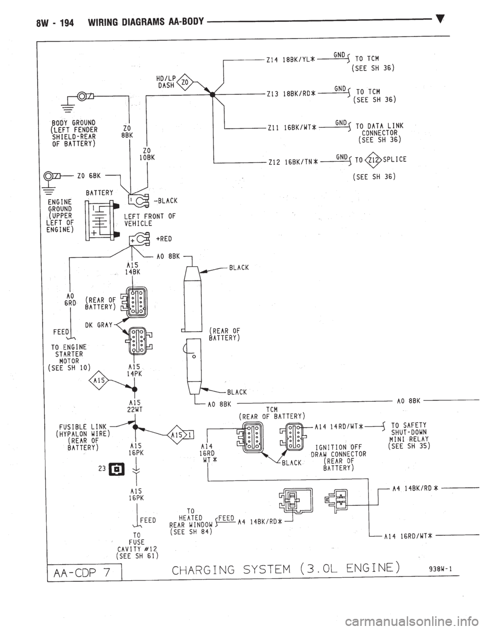 CHEVROLET PLYMOUTH ACCLAIM 1993 Service Manual CHEVROLET PLYMOUTH ACCLAIM 1993 Service Manual