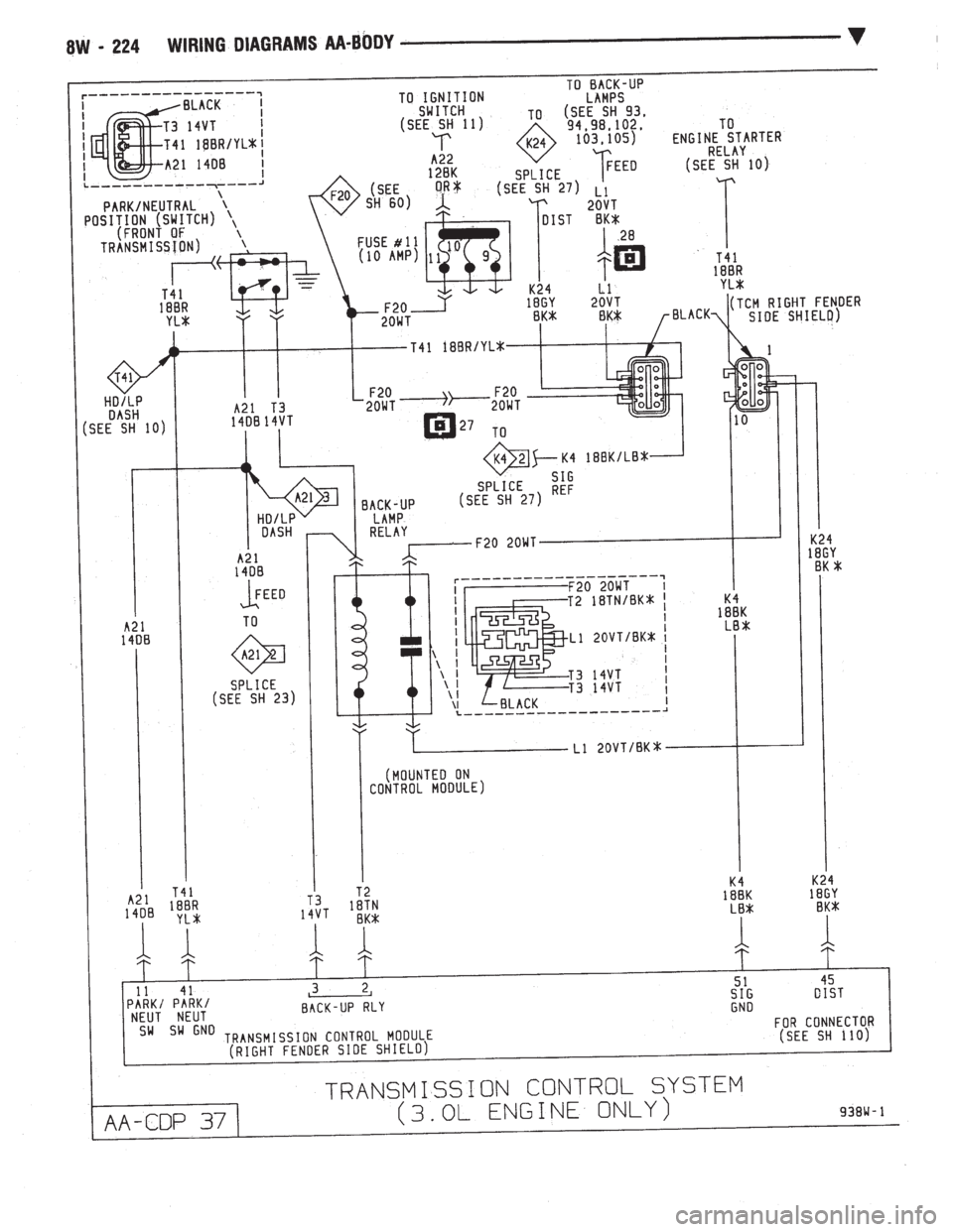 CHEVROLET PLYMOUTH ACCLAIM 1993 Service Manual CHEVROLET PLYMOUTH ACCLAIM 1993 Service Manual