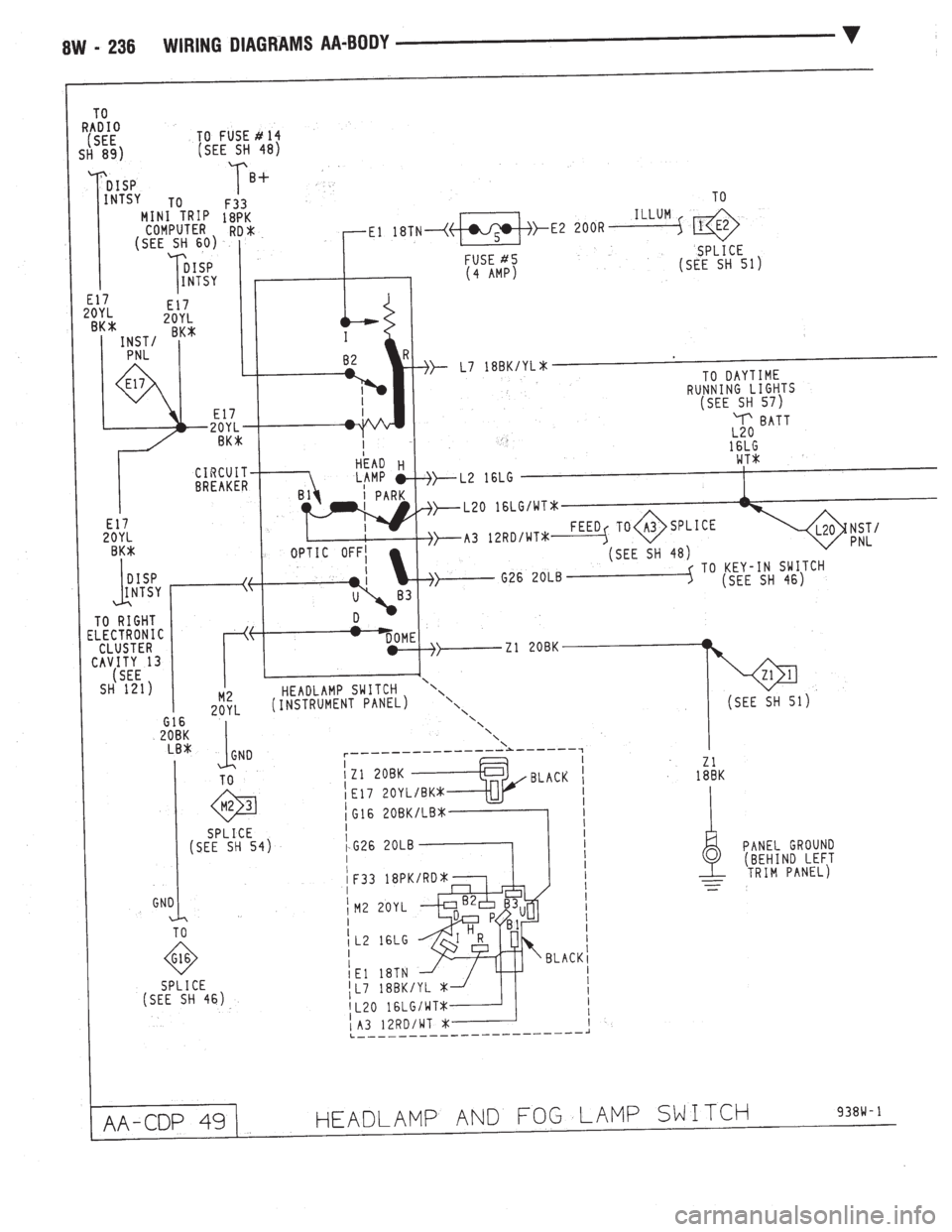 CHEVROLET PLYMOUTH ACCLAIM 1993 Service Manual CHEVROLET PLYMOUTH ACCLAIM 1993 Service Manual