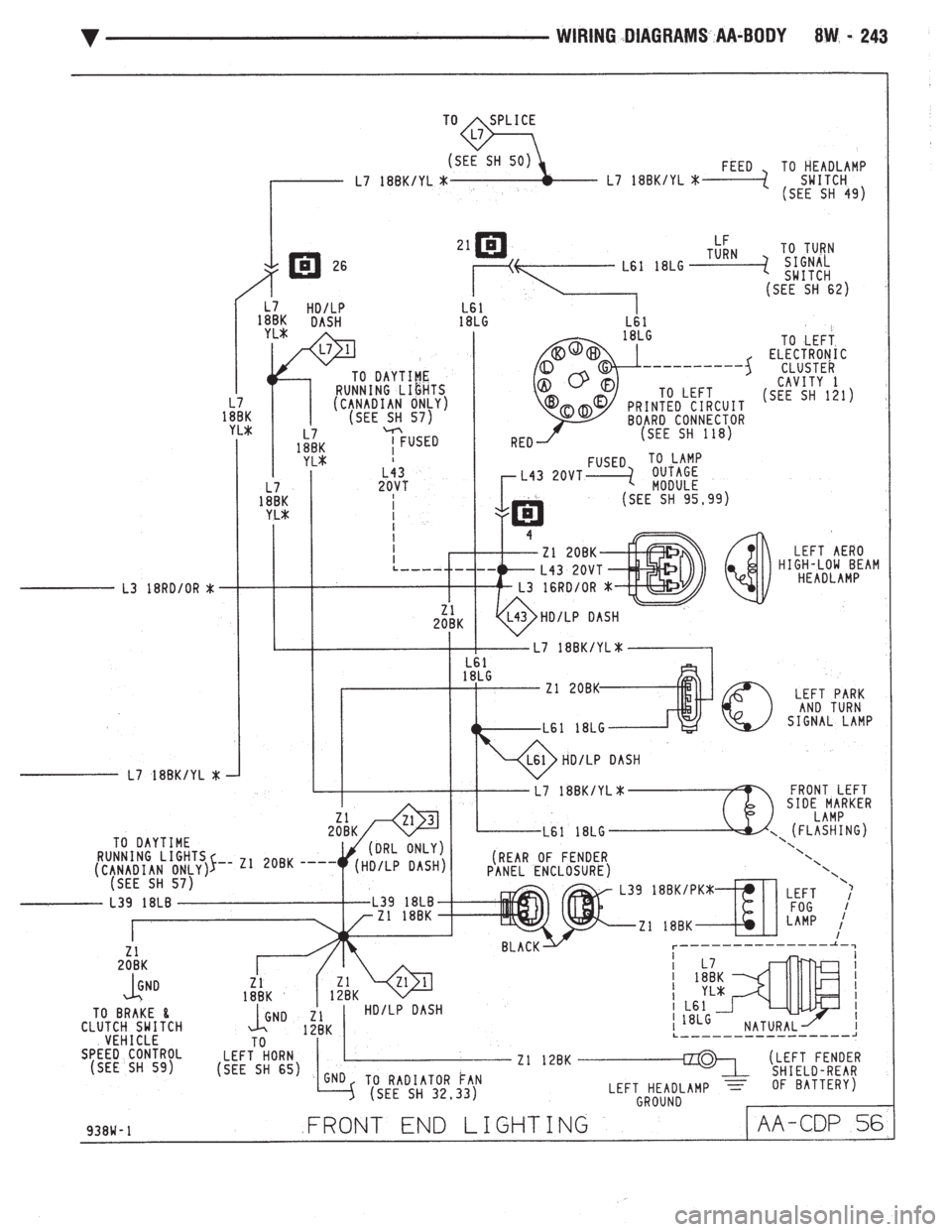CHEVROLET PLYMOUTH ACCLAIM 1993 Service Manual CHEVROLET PLYMOUTH ACCLAIM 1993 Service Manual