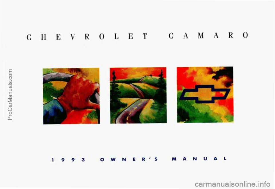 CHEVROLET CAMARO 1993 User Guide C H E VR
1
.. I
OLET CA M AR 0
1993
I
0 W N E RS MANUA L
ProCarManuals.com CHEVROLET CAMARO 1993 User Guide C H E VR
1
.. I
OLET CA M AR 0
1993
I
0 W N E RS MANUA L
ProCarManuals.com